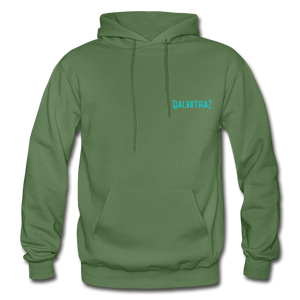 Live by The Sea -  Unisex Heavy Blend Adult Hoodie - military green