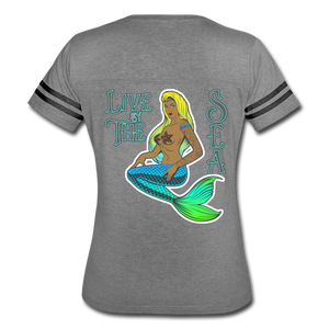 Live by The Sea -  Women’s Vintage Sport T-Shirt - heather gray/charcoal