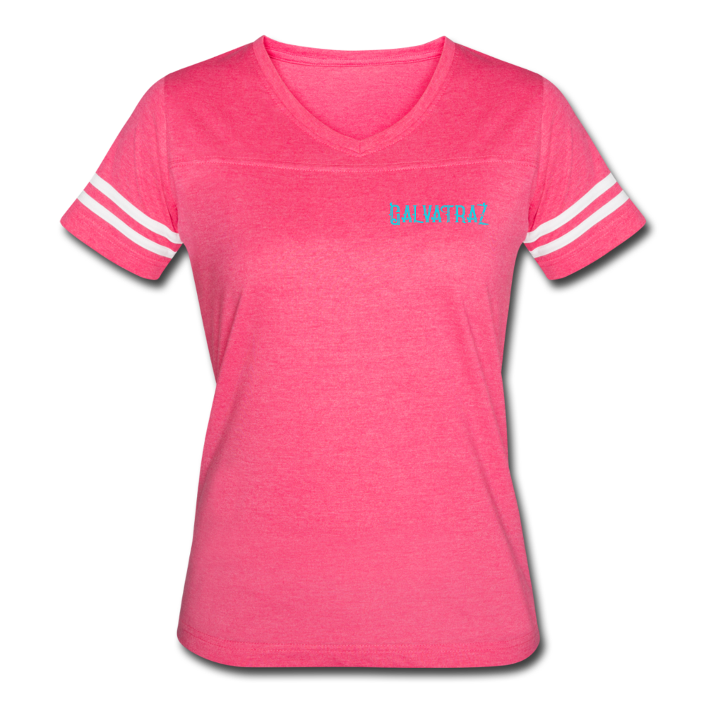 Live by The Sea -  Women’s Vintage Sport T-Shirt - vintage pink/white