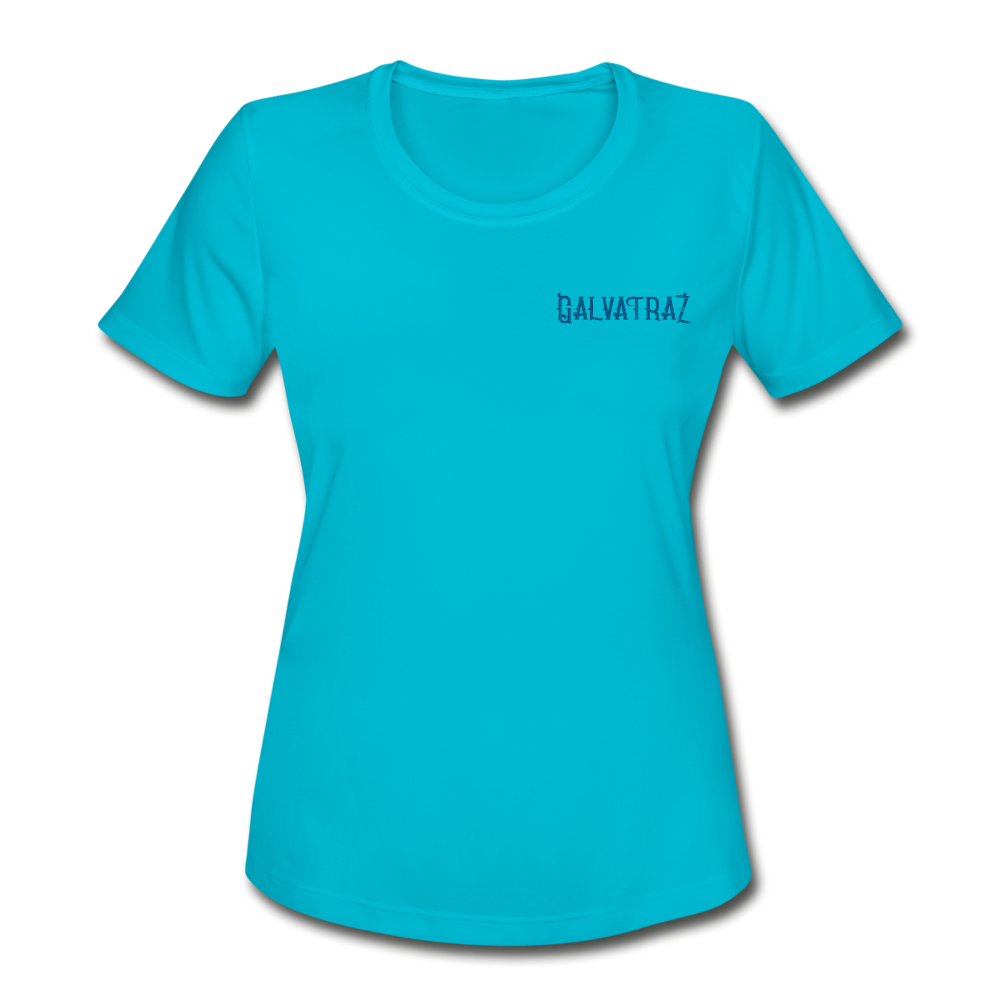 Somewhere Between Mexico and Texas - Women's Rash Guard - turquoise