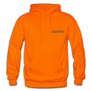 Somewhere Between Mexico and Texas - Unisex Heavy Blend Adult Hoodie - orange