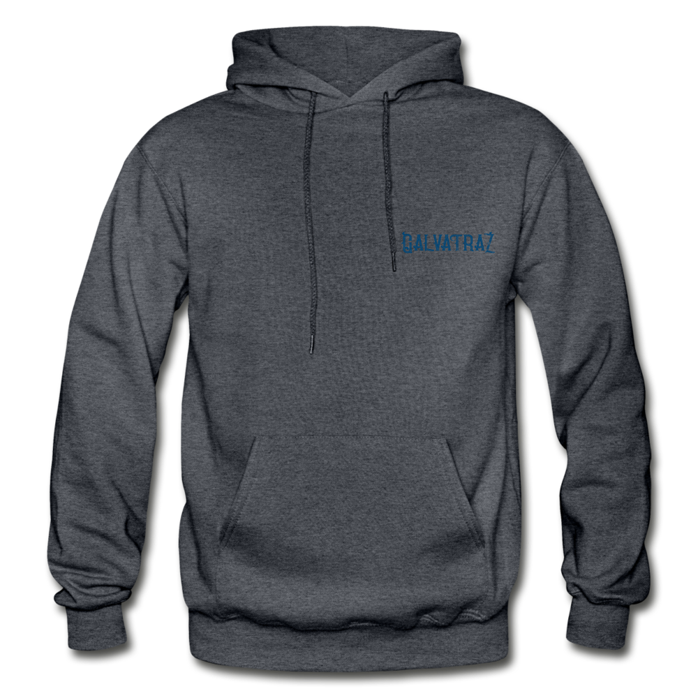 Somewhere Between Mexico and Texas - Unisex Heavy Blend Adult Hoodie - charcoal gray