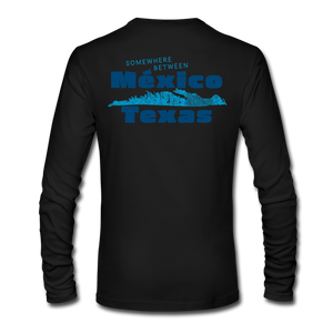 Somewhere Between Mexico and Texas - Men's Long Sleeve T-Shirt - black