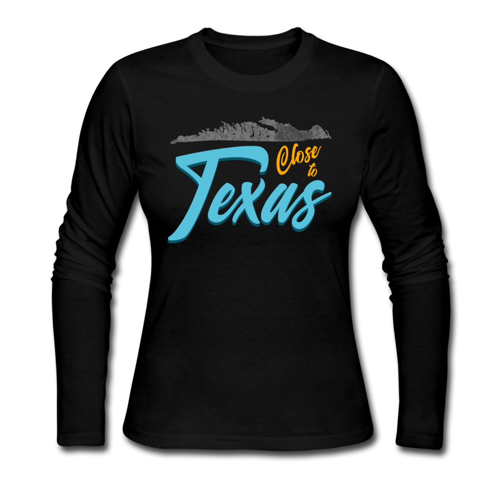 Close to Texas - Women's Long Sleeve Jersey T-Shirt - black