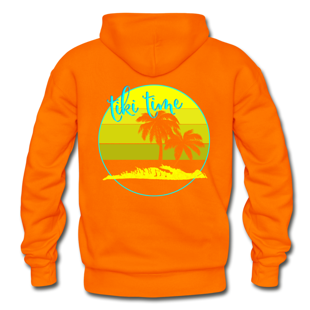 Tiki Time - Unisex Heavy Blend Adult Hoodie - orange