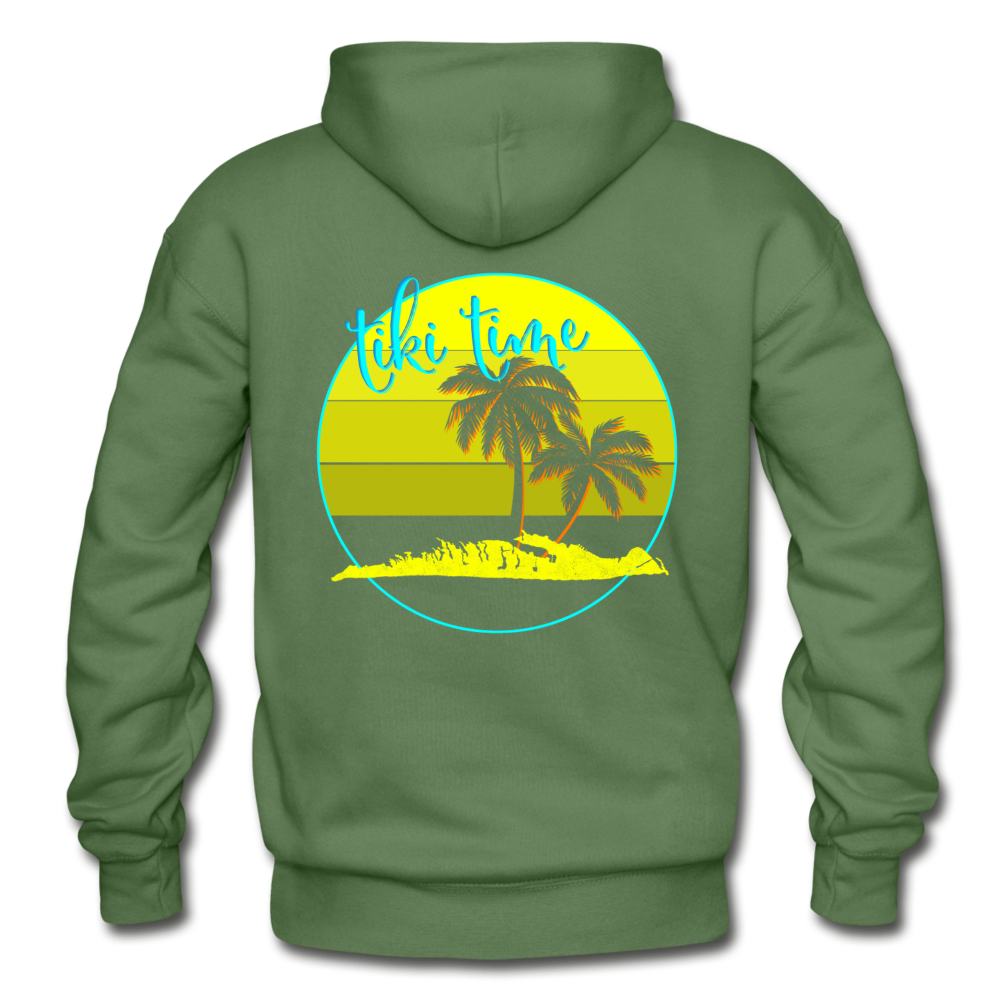 Tiki Time - Unisex Heavy Blend Adult Hoodie - military green