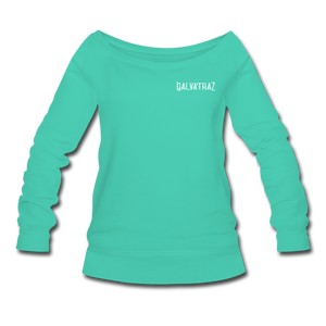 Come on Vacation Leave on Probation - Women's Wideneck Sweatshirt - teal