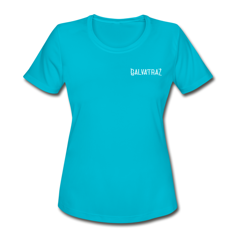 Come on Vacation Leave on Probation - Women's Rash Guard - turquoise