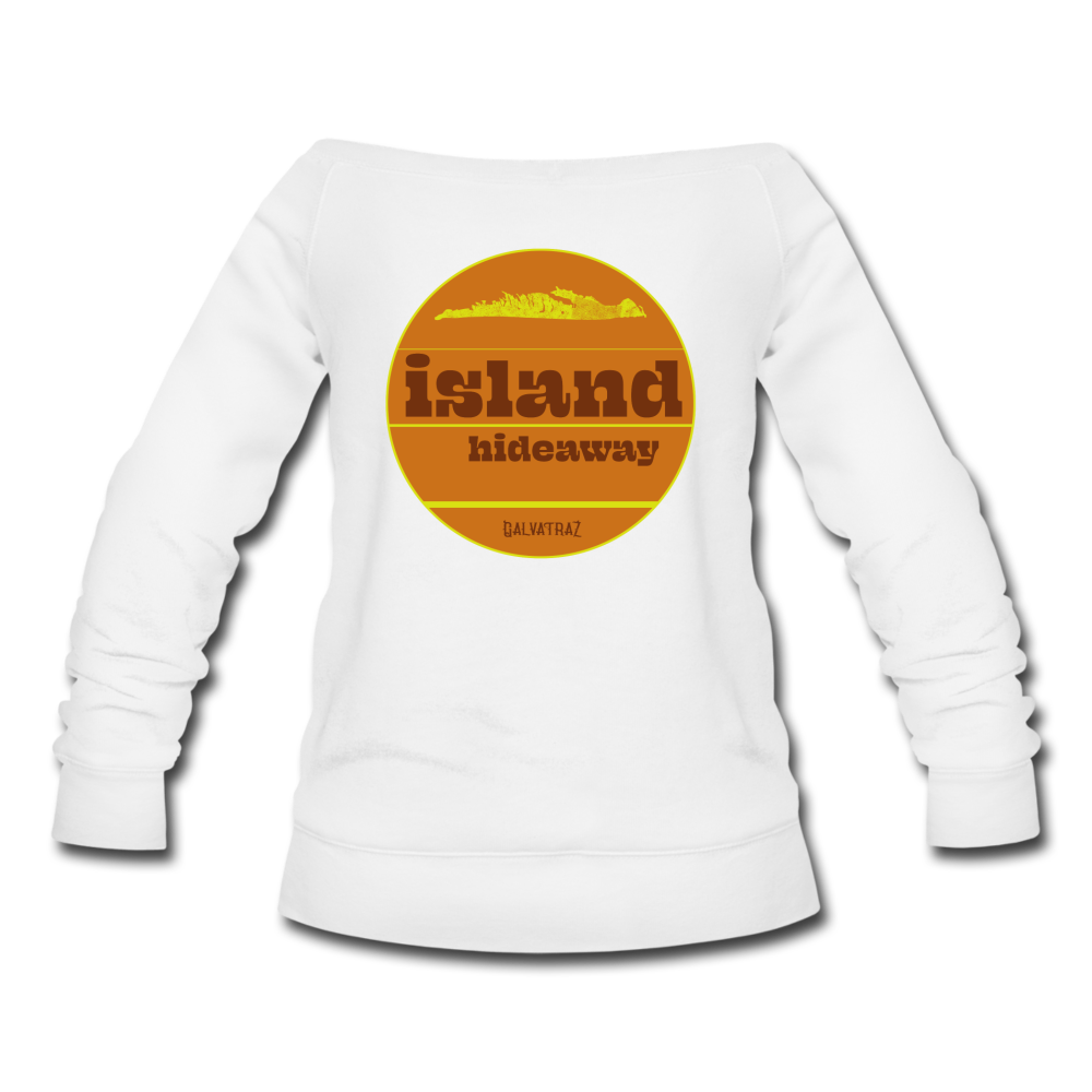 island hideaway - Women's Wideneck Sweatshirt - white