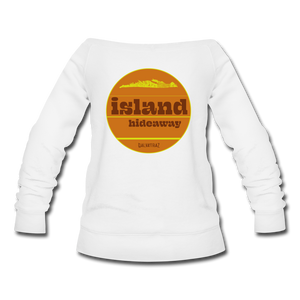 island hideaway - Women's Wideneck Sweatshirt - white