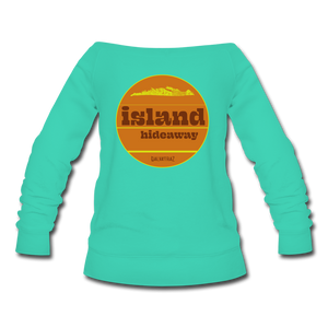 island hideaway - Women's Wideneck Sweatshirt - teal