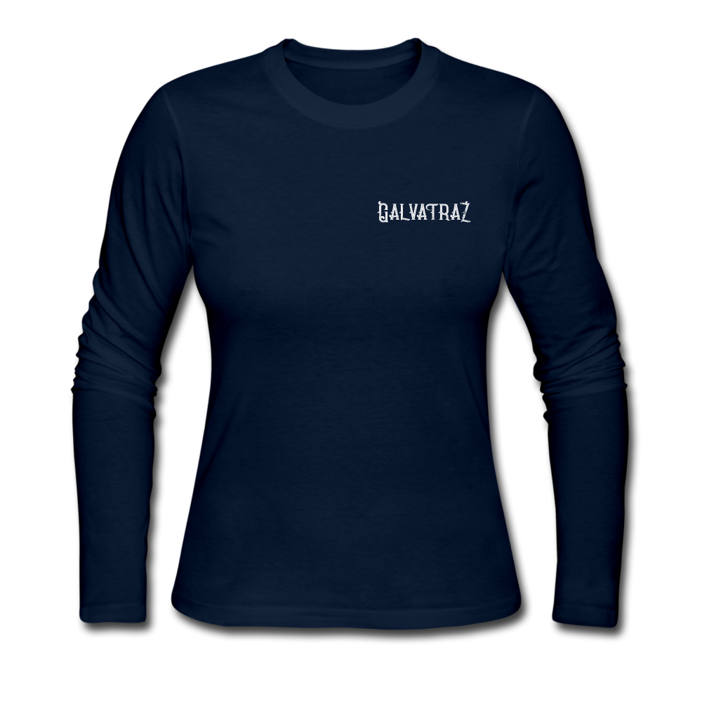 Island Quarantine - Women's Long Sleeve Jersey T-Shirt - navy