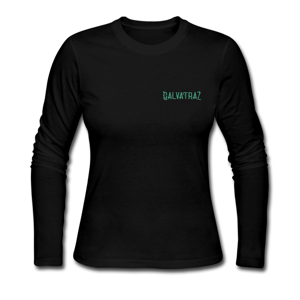 Escape America - Women's Long Sleeve Jersey T-Shirt - black