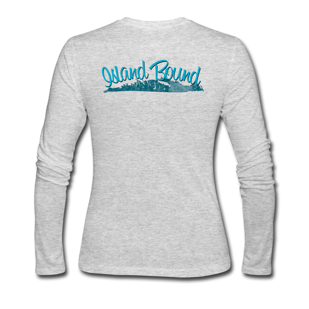 Island Bound - Women's Long Sleeve Jersey T-Shirt - gray