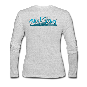 Island Bound - Women's Long Sleeve Jersey T-Shirt - gray