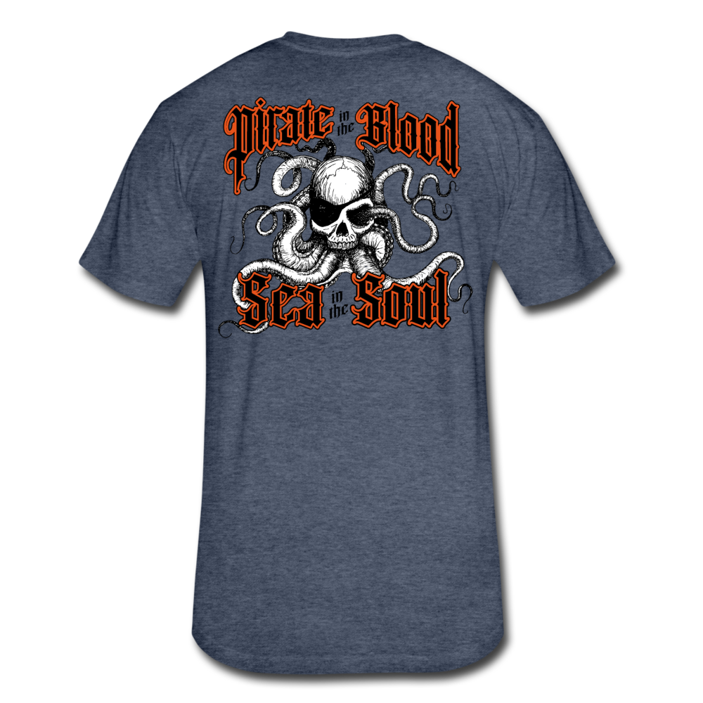 Sea in the Soul - Men's Super Soft Cotton/Poly T-Shirt - heather navy