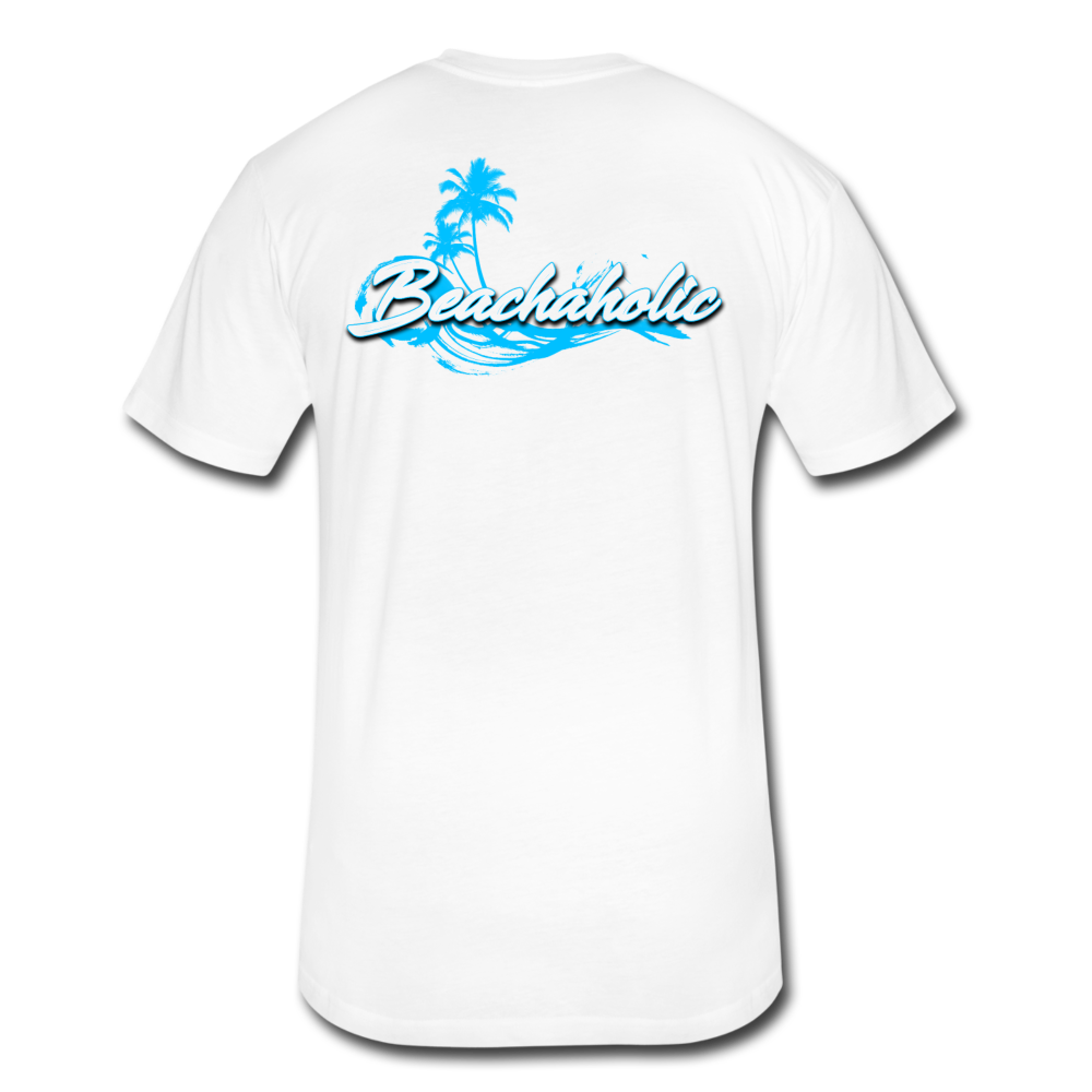 Beachaholic  - Men's Super Soft Cotton/Poly T-Shirt - white