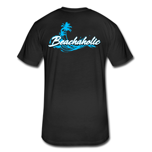 Beachaholic  - Men's Super Soft Cotton/Poly T-Shirt - black