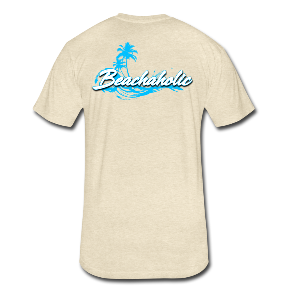 Beachaholic  - Men's Super Soft Cotton/Poly T-Shirt - heather cream