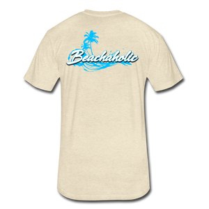 Beachaholic  - Men's Super Soft Cotton/Poly T-Shirt - heather cream