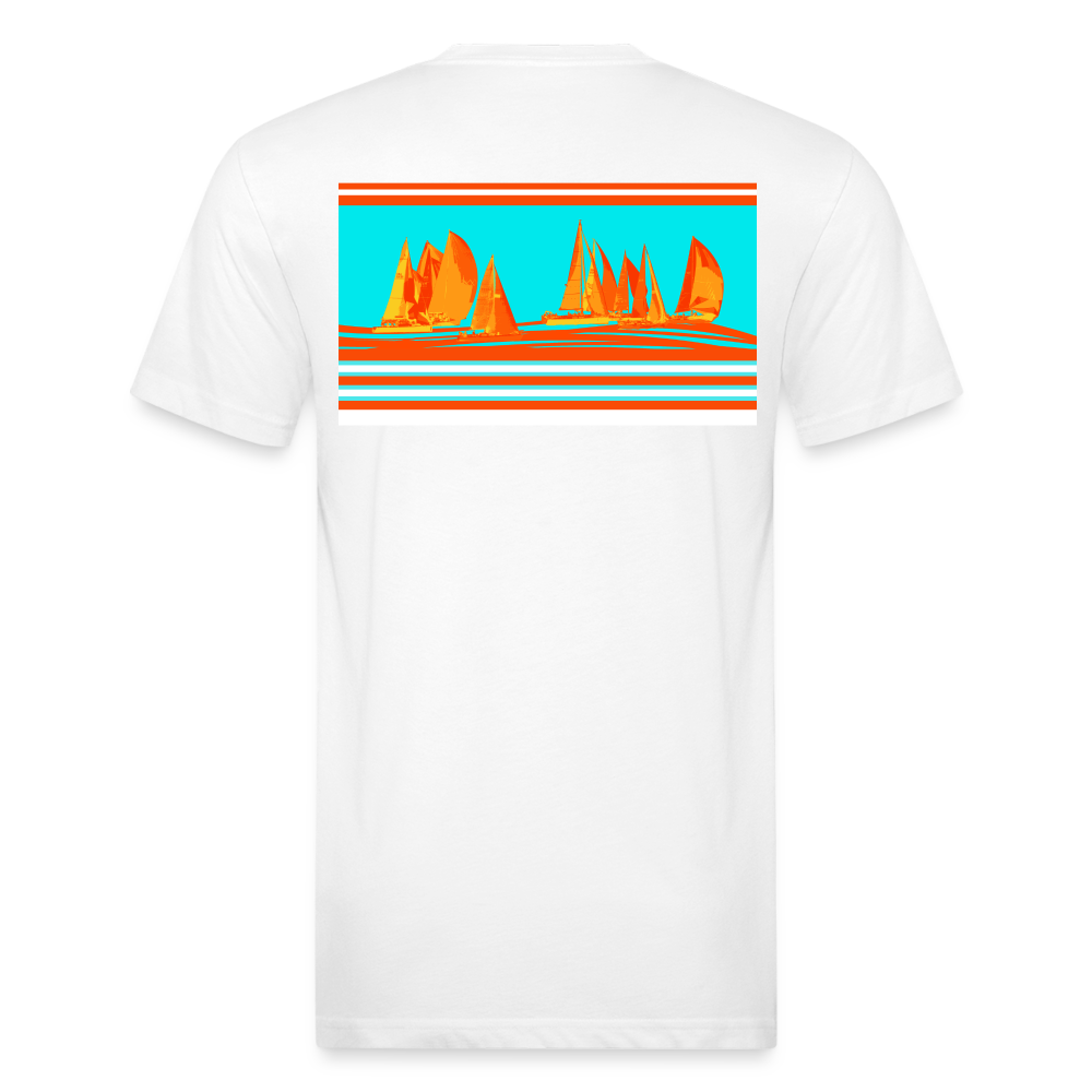 Regatta Time - Fitted Cotton/Poly T-Shirt - white